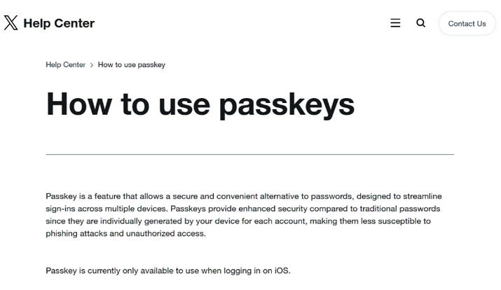 泸定苹果维修店铺分享iOS用户如何通过通行密钥(Passkey)登录 